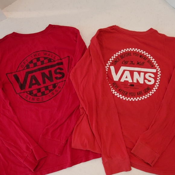 Vans Other - 2 long sleeved VANS tees